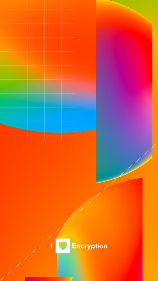 I <3 Encryption Phone Wallpaper